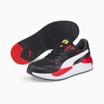 Puma Scuderia Ferrari X-Ray Speed Motorsport 307033-01 Ortopedik Bağcıklı Erkek Günlük Ayakkabı Siyah