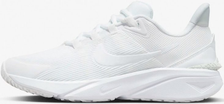 Nike Star Runner 4 DX7615-100 Bağcıklı Erkek Çocuk Koşu Ayakkabısı Beyaz
