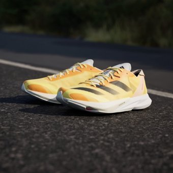 Adidas Adizero Adios 8 IG5646 Ortopedik Bağcıklı Erkek Koşu Ayakkabısı Sarı