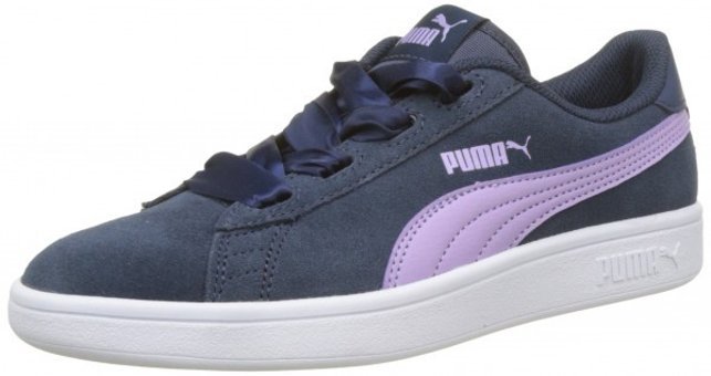 Puma Smash V2 Ribbon 366003-03 Bağcıklı Kadın Günlük Ayakkabı Lacivert