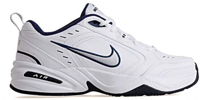 Nike Air Monarch IV 415445-102 Ortopedik Bağcıklı Erkek Antrenman Ayakkabısı Beyaz
