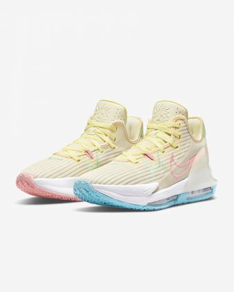Nike LeBron Witness 6 CZ4052-103 Ortopedik Bağcıklı Erkek Basketbol Ayakkabısı Pembe