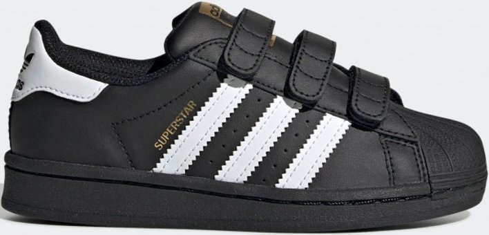 Adidas Superstar EF4840 Ortopedik Cırtlı Erkek Çocuk Günlük Ayakkabı Siyah