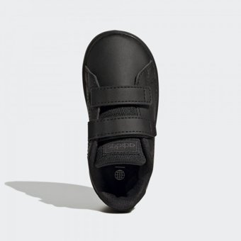 Adidas Advantage Lifestyle Court Two Hook-And-Loop GW6497 Cırtlı Erkek Çocuk Günlük Ayakkabı Siyah