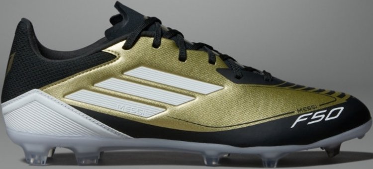 Adidas F50 League FG/MG Messi IG9274 Bağcıklı Çivili Krampon Altın