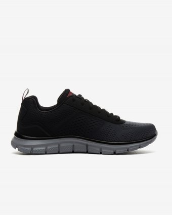 Skechers Track Ripkent 232399-BKCC Ortopedik Bağcıklı Erkek Fitness Ayakkabısı Siyah
