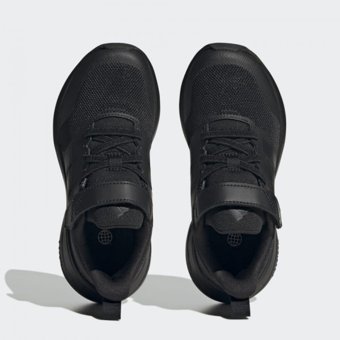 Adidas FortaRun 2.0 Cloudfoam HP3118 Ortopedik Bağcıklı-Cırtlı Erkek Çocuk Koşu Ayakkabısı Siyah