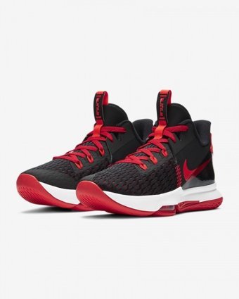 Nike LeBron Witness 5 CQ9380-005 Ortopedik Bağcıklı Erkek Basketbol Ayakkabısı Siyah