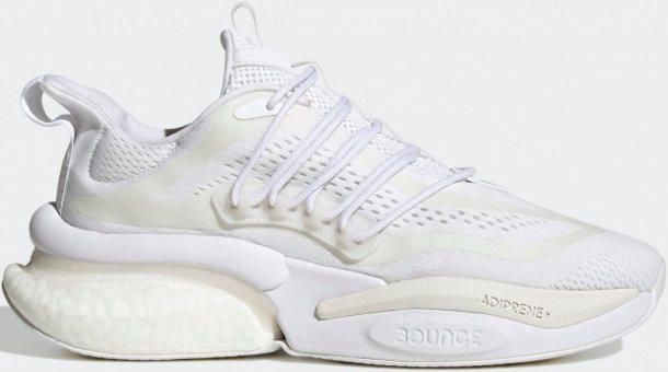 Adidas Alphaboost V1 HP2759 Ortopedik Bağcıklı Adiwear Erkek Koşu Ayakkabısı Beyaz