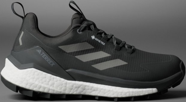 Adidas Terrex Free Hiker 2.0 Low Gore-Tex IG3200 Ortopedik Su Geçirmez Bağcıklı Kadın Yürüyüş Ayakkabısı Siyah