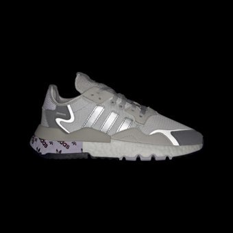 Adidas Nite Jogger H01737 Ortopedik Bağcıklı Erkek Günlük Ayakkabı Gri