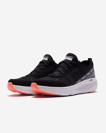 Skechers Go Run Elevate 220181-BKGY Ortopedik Bağcıklı Erkek Günlük Ayakkabı Siyah
