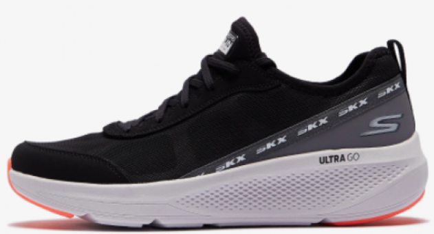 Skechers Go Run Elevate 220181-BKGY Ortopedik Bağcıklı Erkek Günlük Ayakkabı Siyah