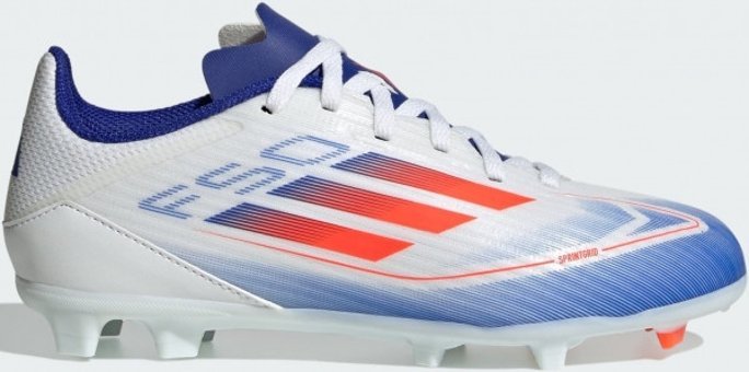 Adidas F50 League FG/MG IF1367 Bağcıklı Çivili Krampon Beyaz