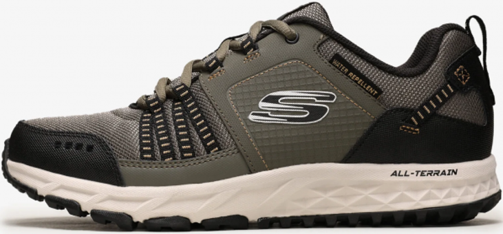 Skechers Escape Plan 51591-OLBK Ortopedik Su Geçirmez Bağcıklı Erkek Outdoor Ayakkabısı Haki