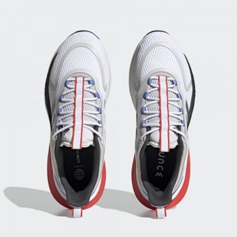 Adidas Alphabounce+ Sustainable Bounce HP6139 Ortopedik Bağcıklı Adiwear Erkek Yürüyüş Ayakkabısı Beyaz