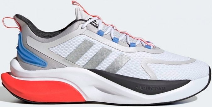 Adidas Alphabounce+ Sustainable Bounce HP6139 Ortopedik Bağcıklı Adiwear Erkek Yürüyüş Ayakkabısı Beyaz