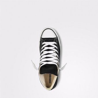 Converse Chuck Taylor All Star Leather 132170C.001 Bağcıklı Kadın Günlük Ayakkabı Siyah