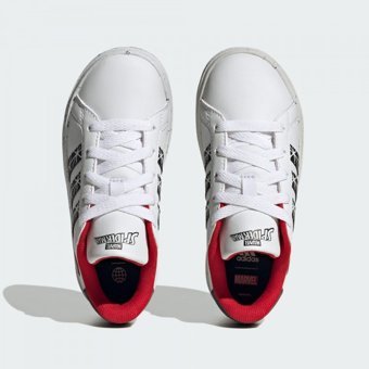 Adidas Grand Court X Marvel Spider-Man IG7169 Bağcıklı Erkek Çocuk Günlük Ayakkabı Beyaz