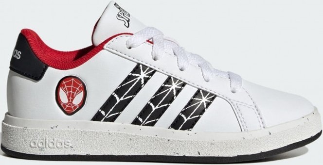 Adidas Grand Court X Marvel Spider-Man IG7169 Bağcıklı Erkek Çocuk Günlük Ayakkabı Beyaz