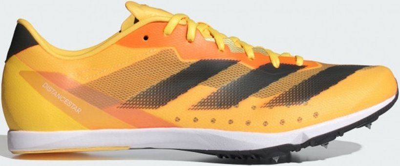 Adidas Adizero Distancestar IF1235 Bağcıklı Unisex Atletizm Ayakkabısı Sarı