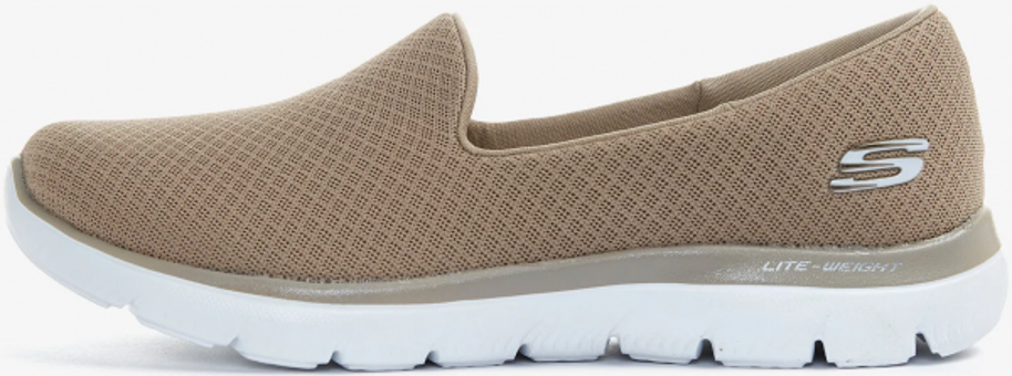 Skechers Summits 896123TK-TPE Ortopedik Bağcıksız Kadın Yürüyüş Ayakkabısı Bej