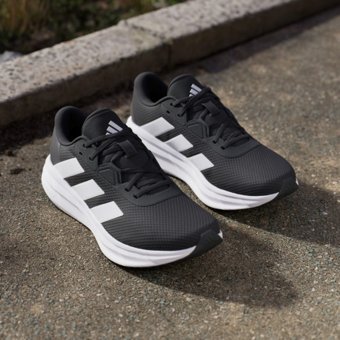 Adidas Galaxy 7 ID8760 Ortopedik Bağcıklı TPU Erkek Koşu Ayakkabısı Siyah