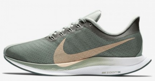 Nike Zoom Pegasus Turbo AJ4115-300 Ortopedik Bağcıklı Kayık Taban Kadın Koşu Ayakkabısı Yeşil