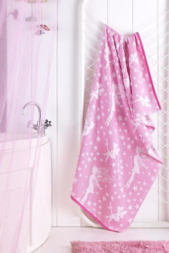 Mariva Home Peri Kızı Pamuklu Plaj Havlusu Pembe