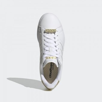 Adidas Grand Court Cloudfoam Lifestyle Court Comfort GW7114 Ortopedik Bağcıklı Kadın Günlük Ayakkabı Beyaz