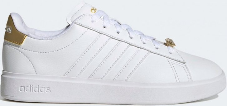 Adidas Grand Court Cloudfoam Lifestyle Court Comfort GW7114 Ortopedik Bağcıklı Kadın Günlük Ayakkabı Beyaz