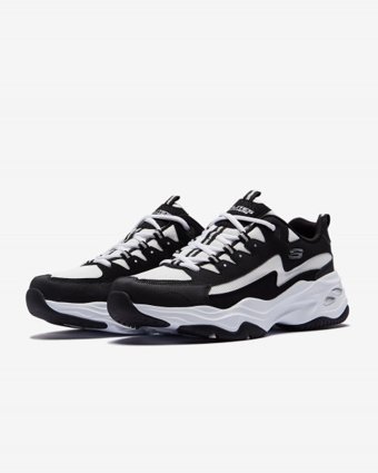 Skechers D'Lites 4.0 149491-BKW Ortopedik Bağcıklı Kadın Günlük Ayakkabı Siyah