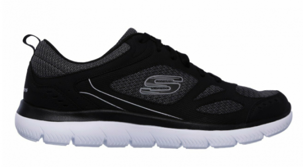 Skechers Summits South Rim 52812-BKW Bağcıklı Erkek Günlük Ayakkabı Siyah
