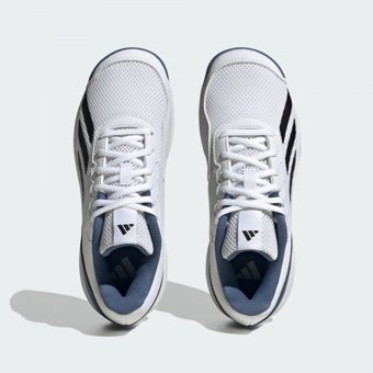 Adidas Courtflash IG9536 Bağcıklı Adiwear Erkek Çocuk Tenis Ayakkabısı Beyaz