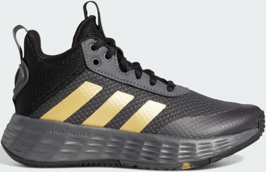 Adidas Ownthegame 2.0 GZ3381 Ortopedik Bağcıklı Adiwear Erkek Çocuk Basketbol Ayakkabısı Gri