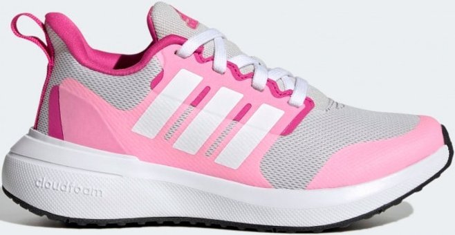 Adidas Fortarun 2.0 Cloudfoam Lace HR0293 Ortopedik Bağcıklı Kız Çocuk Koşu Ayakkabısı Gri