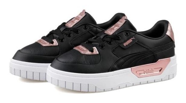 Puma Cali Dream Metal 384853-01 Bağcıklı Kadın Günlük Ayakkabı Siyah