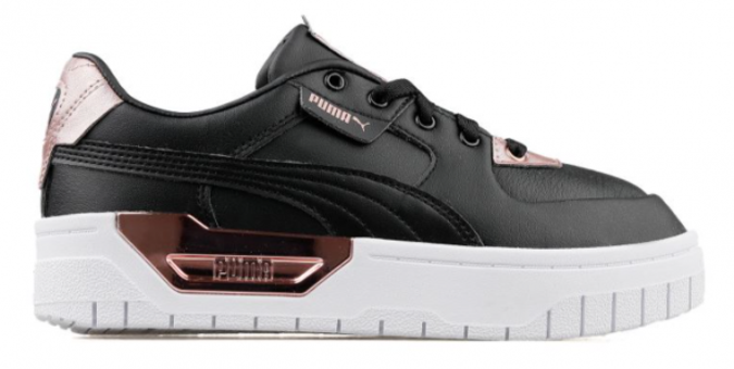 Puma Cali Dream Metal 384853-01 Bağcıklı Kadın Günlük Ayakkabı Siyah