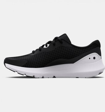 Under Armour Surge 3 3024894-001 Ortopedik Bağcıklı Erkek Koşu Ayakkabısı Siyah
