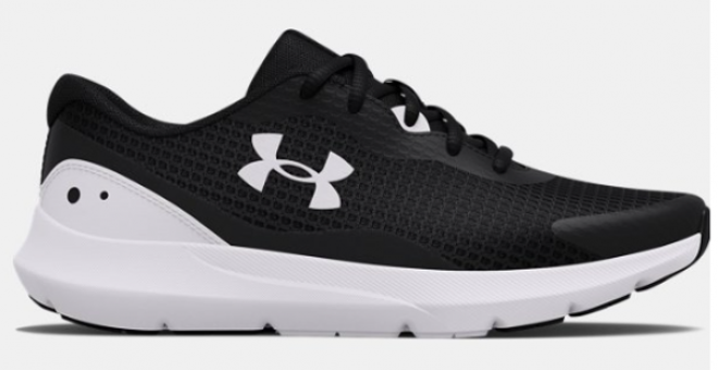 Under Armour Surge 3 3024894-001 Ortopedik Bağcıklı Erkek Koşu Ayakkabısı Siyah