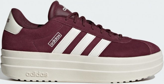 Adidas VL Court Bold IH0366 Bağcıklı Kadın Günlük Ayakkabı Bordo