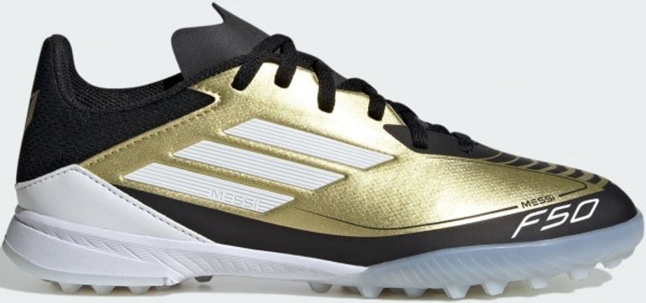 Adidas Messi F50 League IG9277 Bağcıklı Halı Saha Ayakkabısı Altın