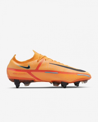 Nike Phantom GT2 Elite SG-Pro AC DC0753-808 Bağcıklı Çivili Krampon Turuncu