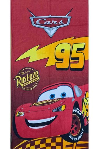 Dyf Textıle McQueen Disney Cars Pamuklu Çocuk Plaj Havlusu Çok Renkli