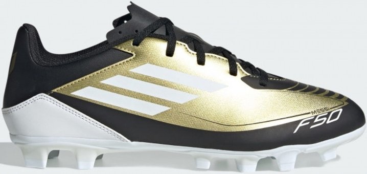 Adidas F50 Club FXG Messi IG9331 Bağcıklı Çivili Krampon Altın