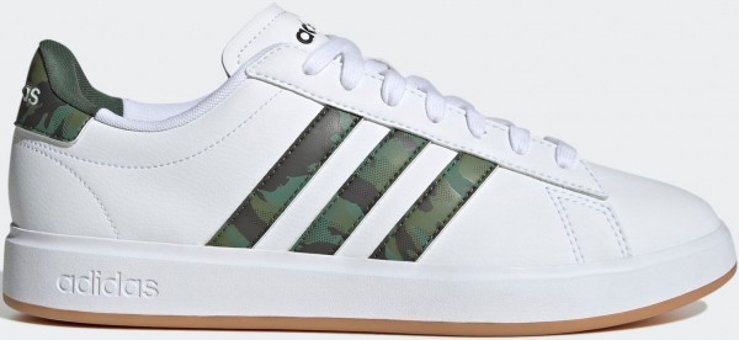 Adidas Grand Court Cloudfoam Lifestyle Court Comfort GY2486 Ortopedik Bağcıklı Erkek Günlük Ayakkabı Beyaz