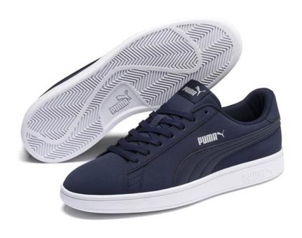 Puma Smash V2 Buck 365160-15 Bağcıklı Erkek Günlük Ayakkabı Lacivert