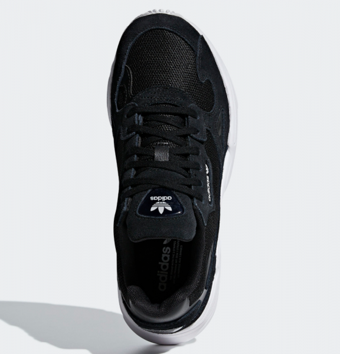 Adidas Falcon B28129 Ortopedik Bağcıklı Kadın Günlük Ayakkabı Siyah