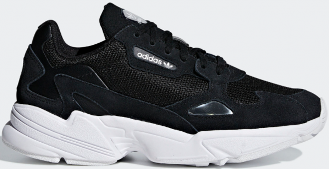 Adidas Falcon B28129 Ortopedik Bağcıklı Kadın Günlük Ayakkabı Siyah