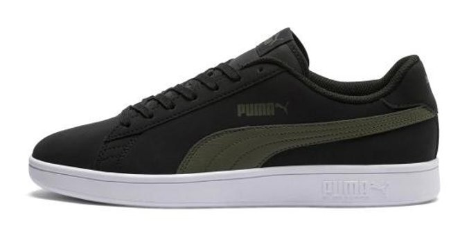 Puma Smash V2 Buck 365160-05 Bağcıklı Unisex Günlük Ayakkabı Siyah